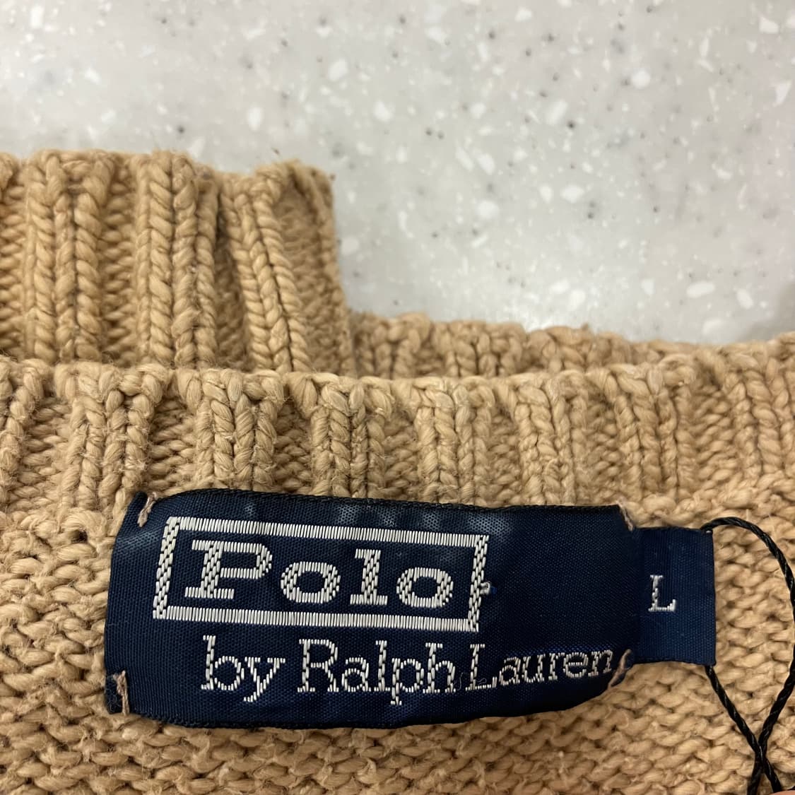 145 폴로 코튼 니트 베이지 상품이미지4