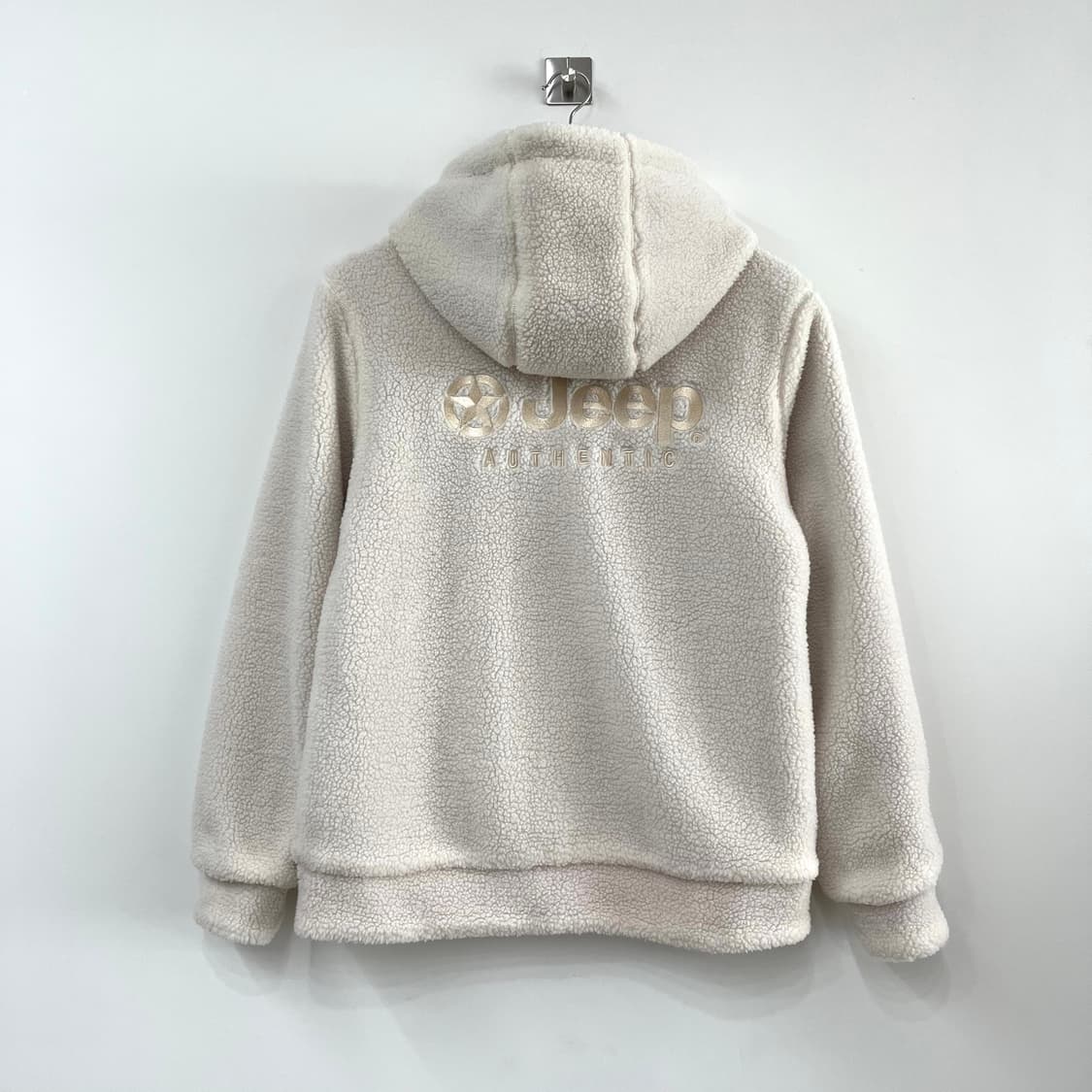 지프 리버시블 핑크 양털 뽀글이 양면 플리스 후드집업 상품이미지4