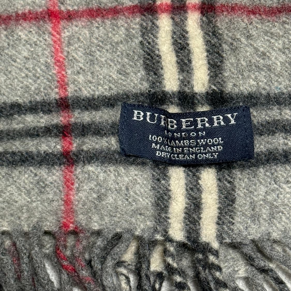 OS 버버리 노바체크 그레이 머플러 상품이미지4