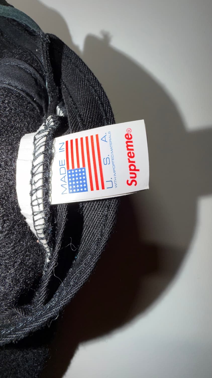 슈프림 니트 캠프캡 블랙 상품이미지3