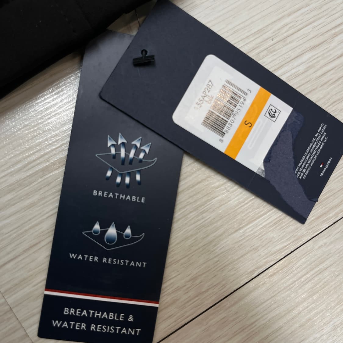 타미힐피거 블랙 소프트쉘 자켓 s사이즈 새상품 상품이미지4