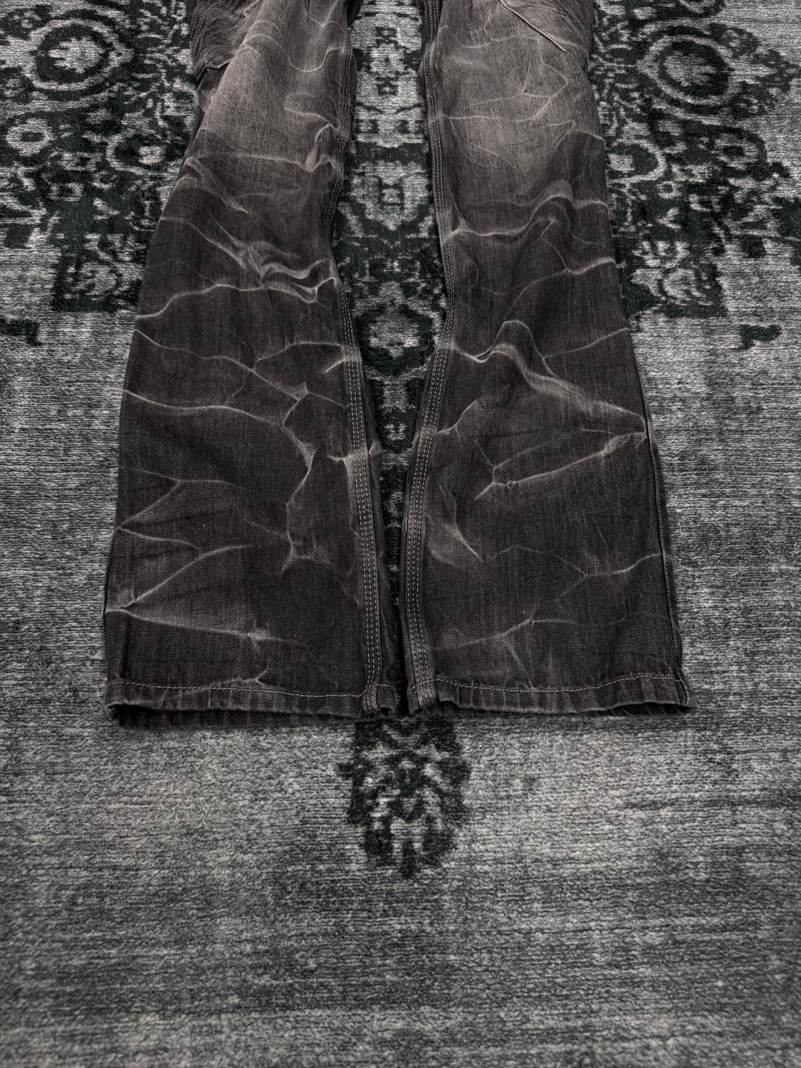 Japanese 00s grey acid washing denim car 상품이미지5