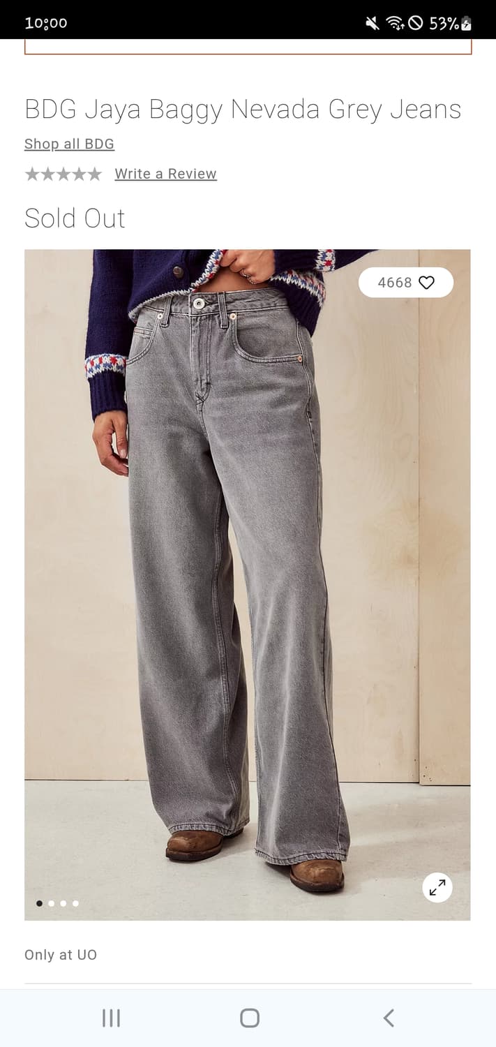 Urban outfitters bdg jaya baggy jeans 상품이미지1