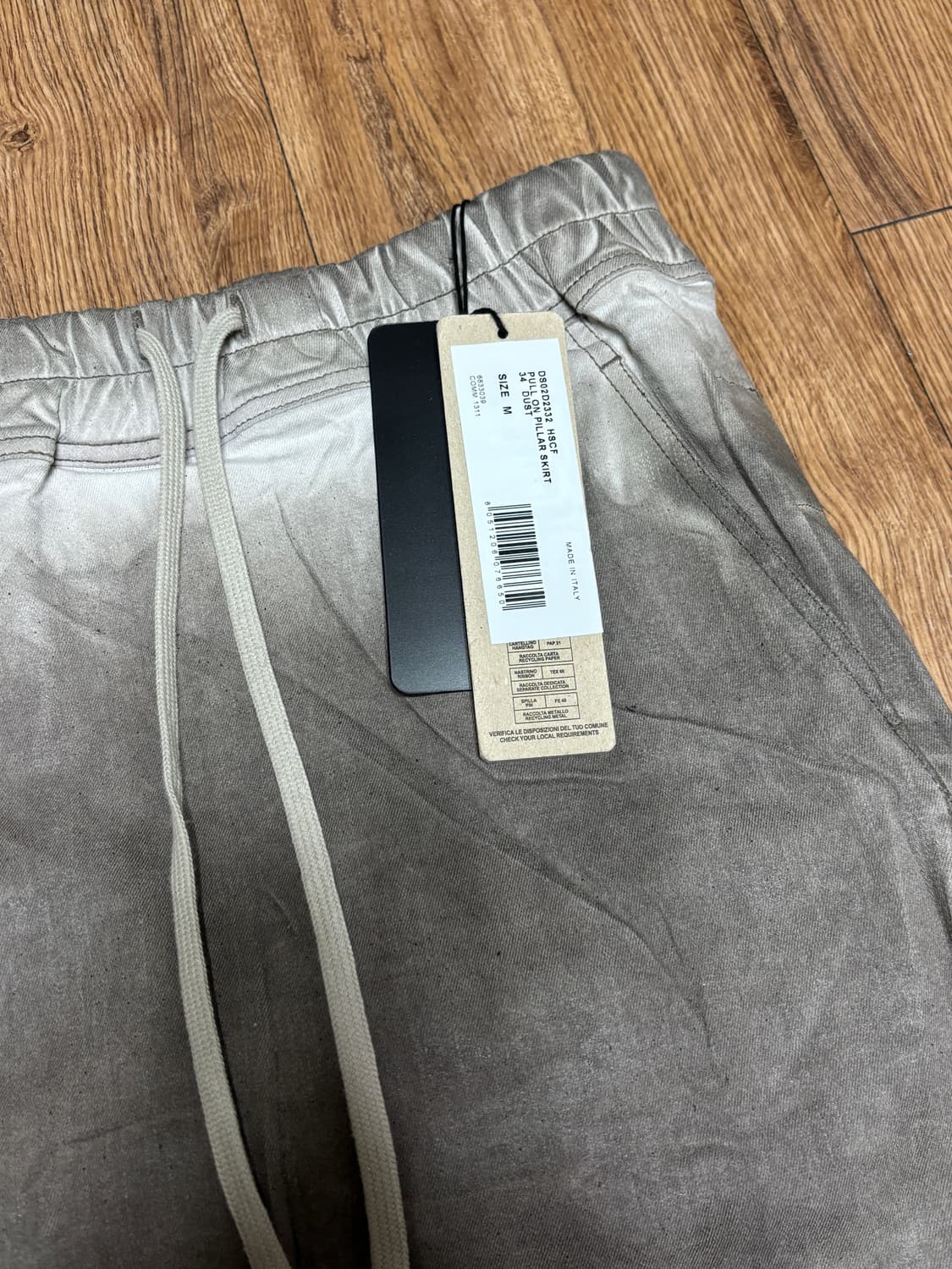 릭오웬스 코티드 풀 온 필러 스커트 (M) 상품이미지6