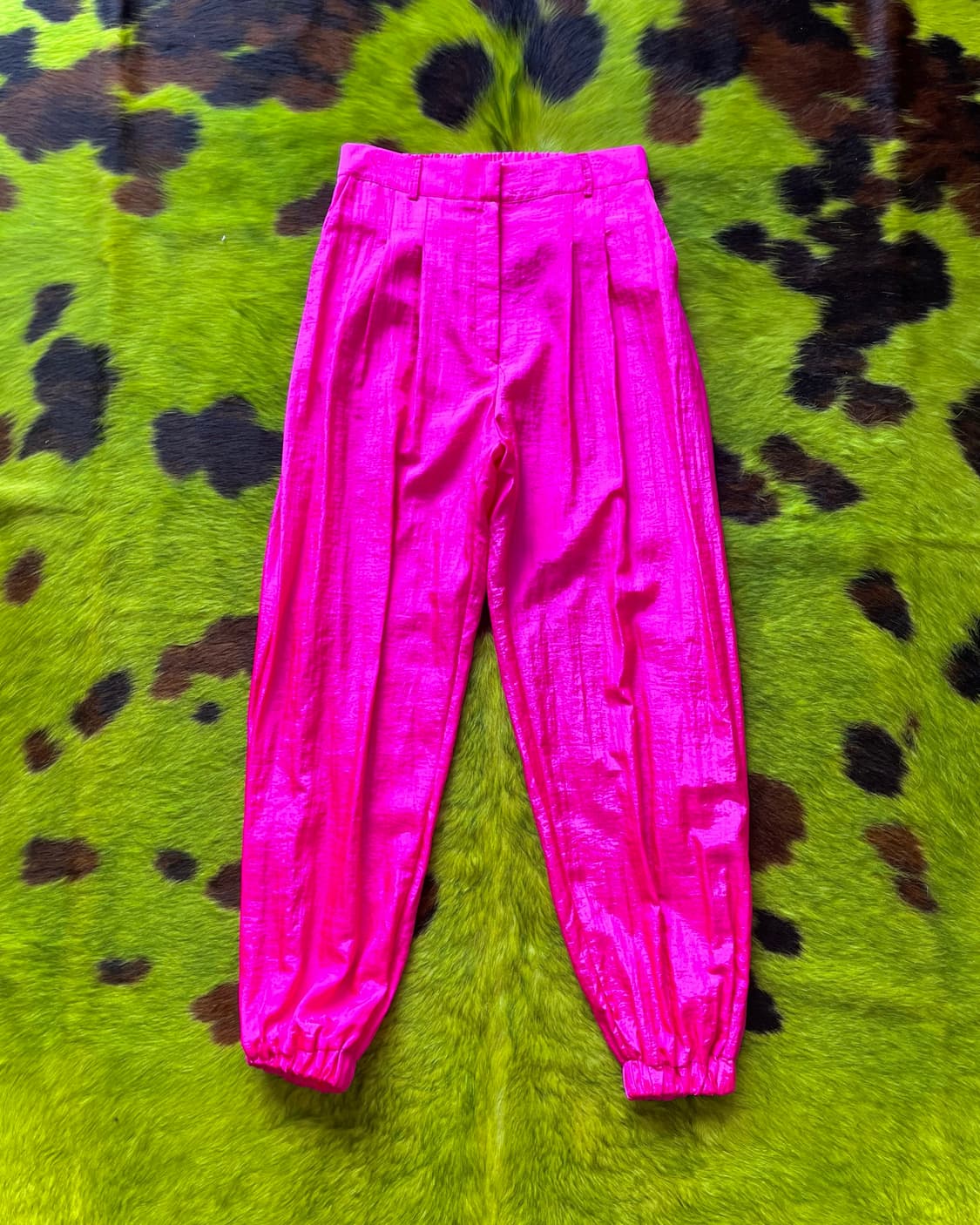 JPN Vintage Hot Pink Nylon Track Pants 상품이미지4