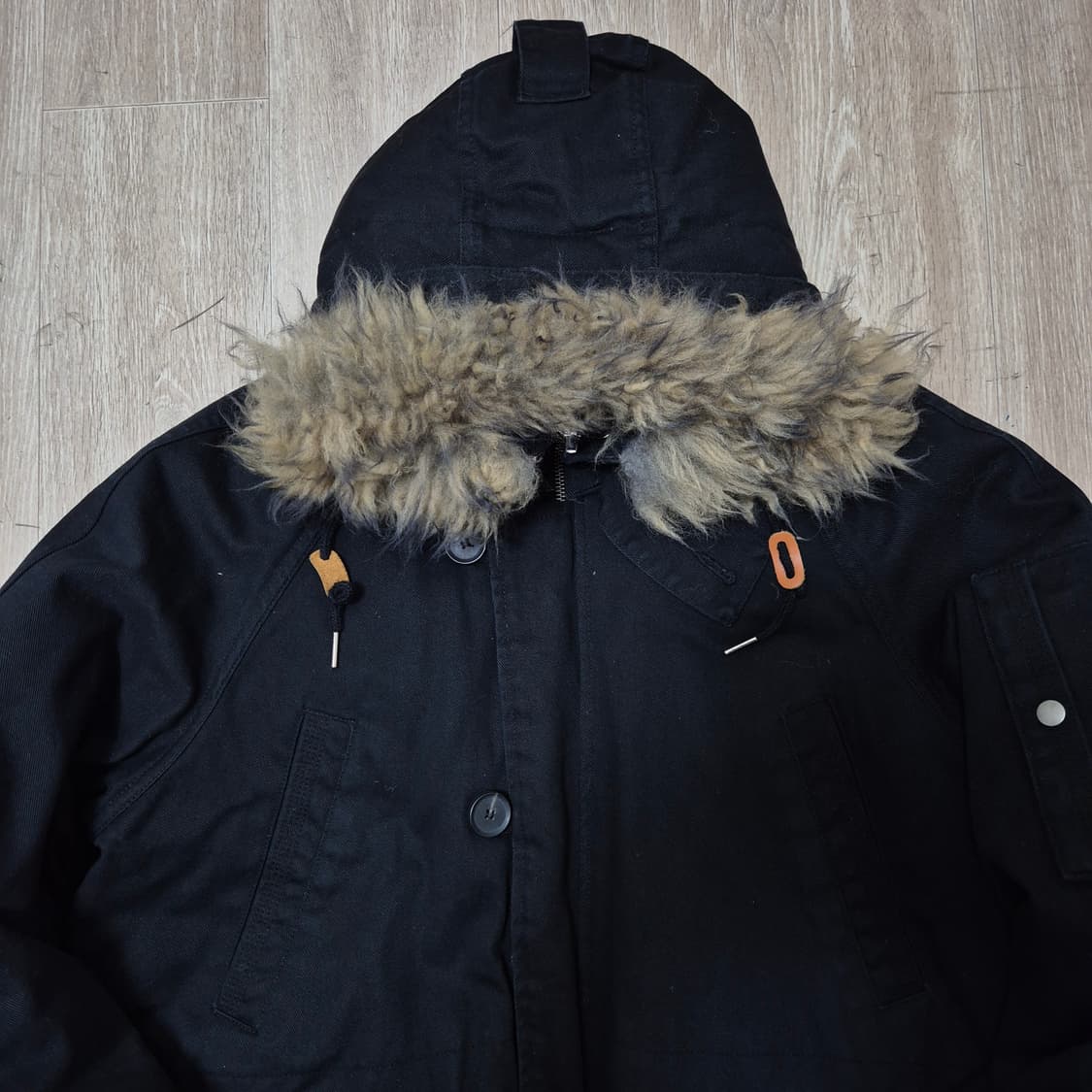 앱놀머씽 시티스테이트 덕다운 양털 퍼후드 파카 패딩 점퍼 XL(105) 상품이미지2