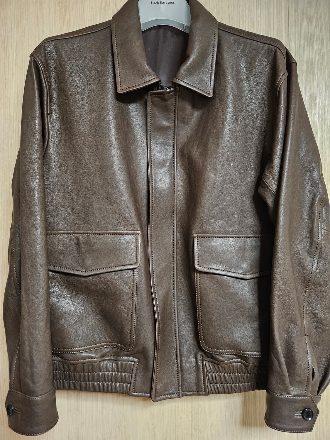 스테디에브리웨어 a2 레더 자켓 다크브라운 3사이즈 상품이미지1