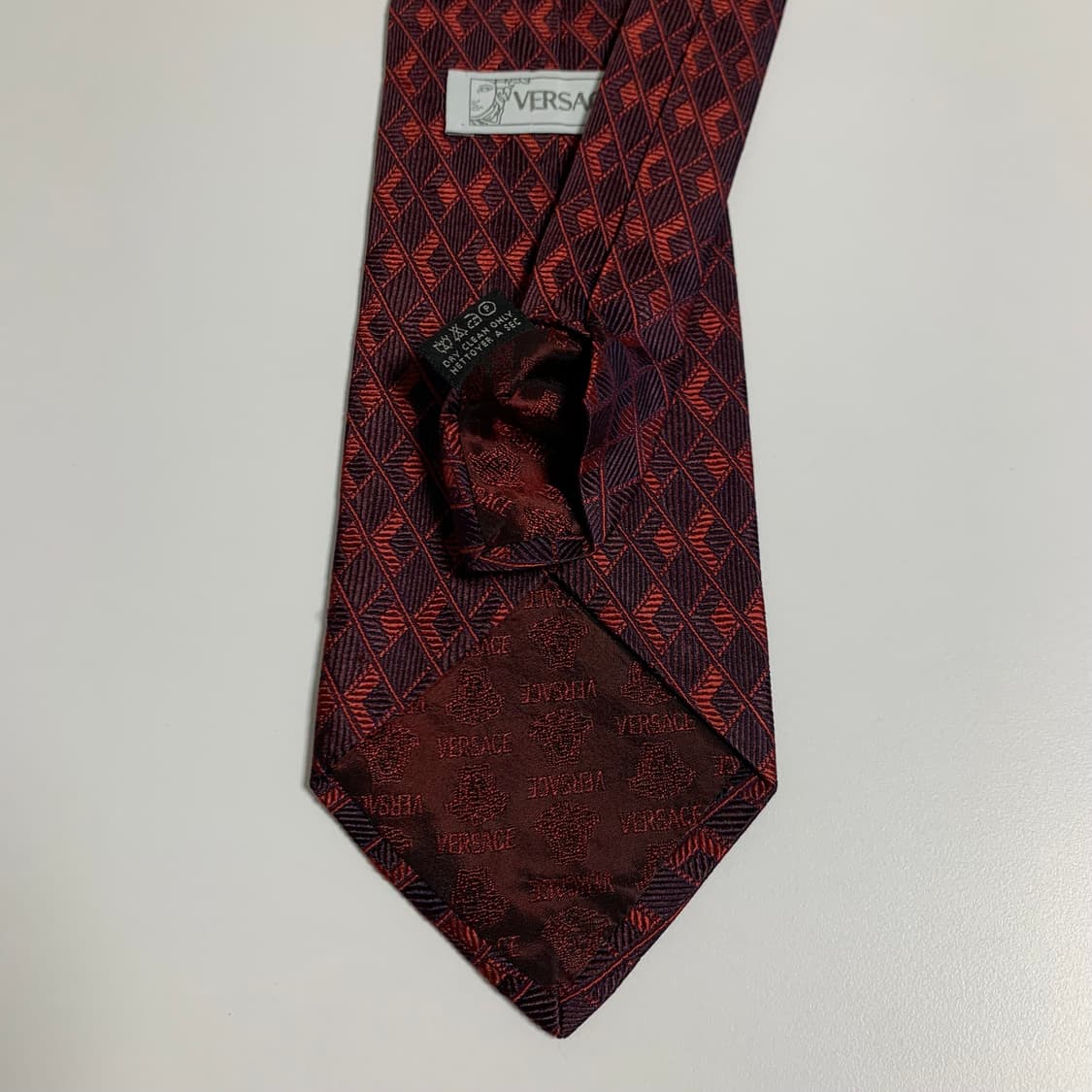 베르사체(VERSACE) 심플로고 클래식 명품넥타이 100실크 이태리 상품이미지6