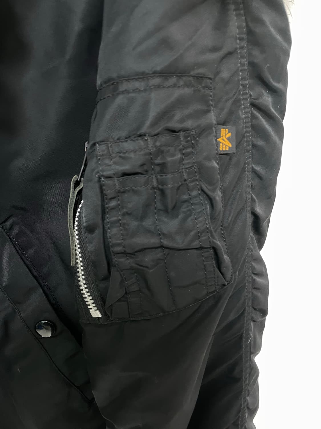 알파인더스트리 N2B 빈티지 퍼 야상 봄버자켓 항공점퍼 패딩 XL 상품이미지7