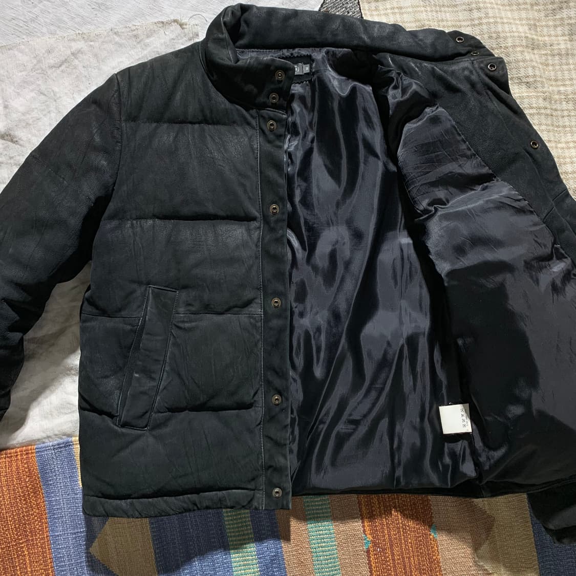 유나이티드 애로우즈 양가죽 푸퍼 눕시 자켓 상품이미지1