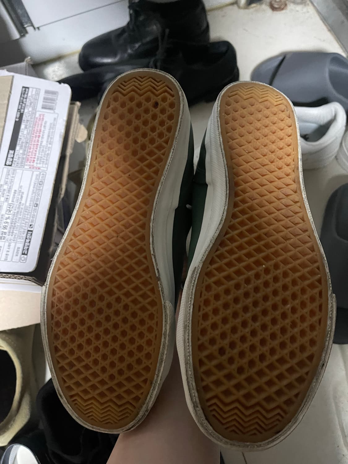 언더커버 JUN TAKAHASHI 그린 스니커즈 L 상품이미지5