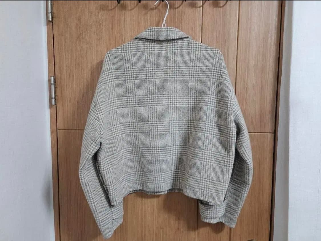 (F)THERAY 더레이 핸드메이드 체크 크롭 자켓 상품이미지3