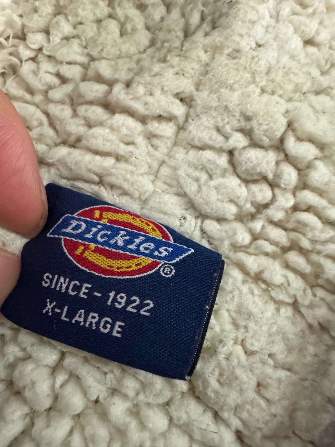 디키즈 빈티지 그레이 양털 쉐르파 후드집업 XL 상품이미지3