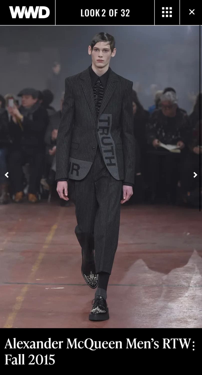 알렉산더 맥퀸 15fw 캐시미어 TRUTH 블레이저 자켓 상품이미지10