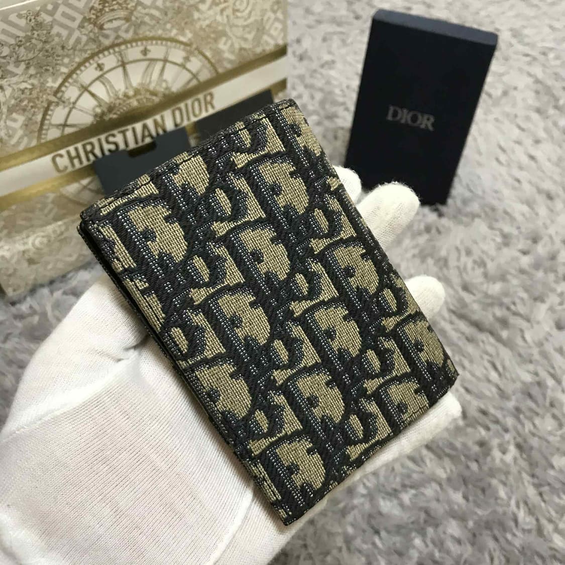 {클로젯}[크림 풀구성]디올 오블리크 오거나이저 카드지갑 상품이미지3