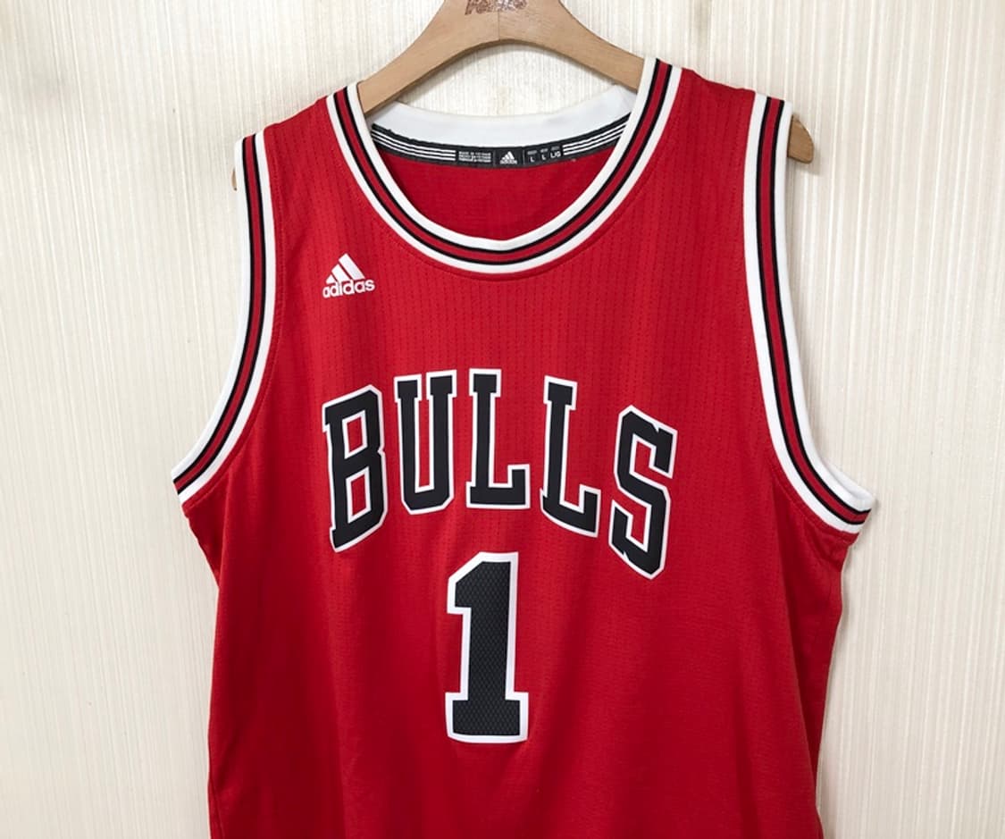 NBA 아디다스 시카고불스 스윙맨유니폼 L #1 데릭로즈 상품이미지6