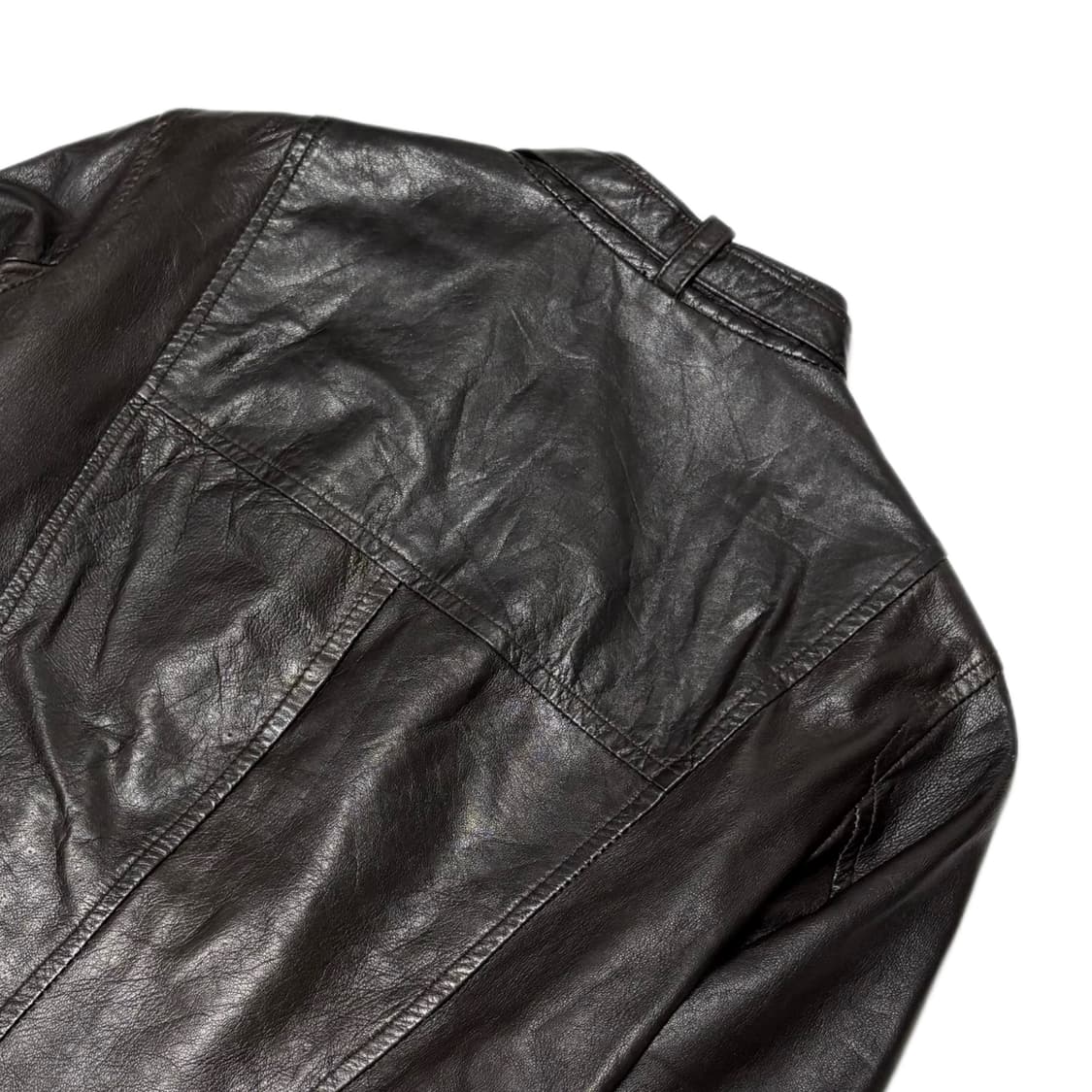 Kosmika vera pelle leather jacket 상품이미지5