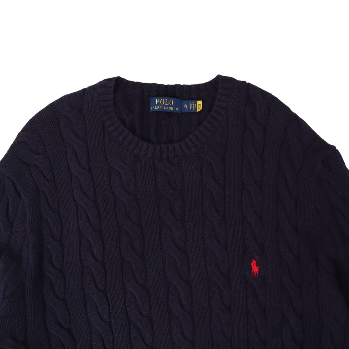 폴로 랄프로렌 QR 네이비 케이블 니트 상품이미지2