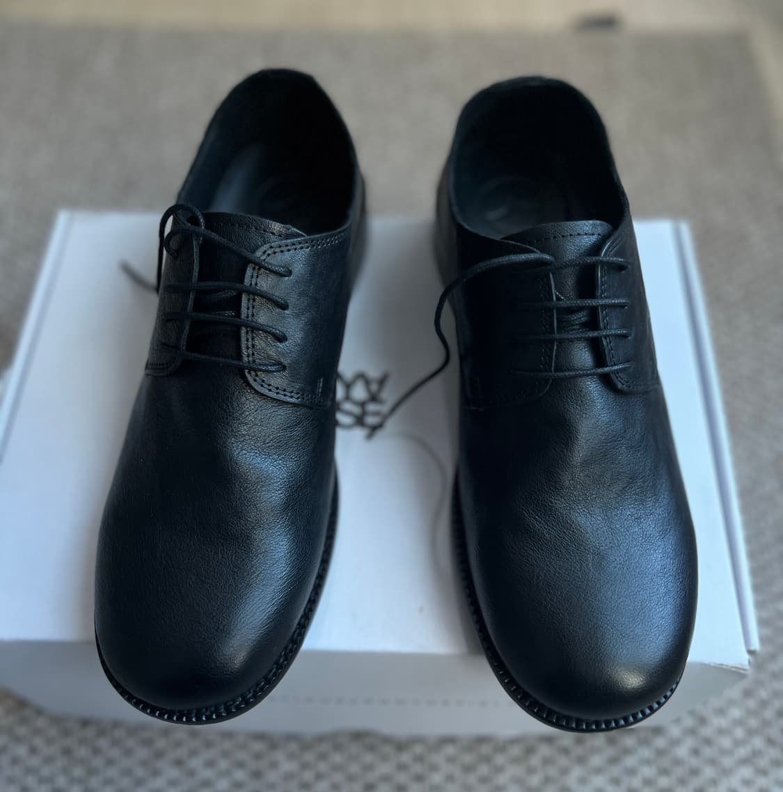 홀리 홀스하이드 컴포트 더비 슈즈 블랙,260 상품이미지5