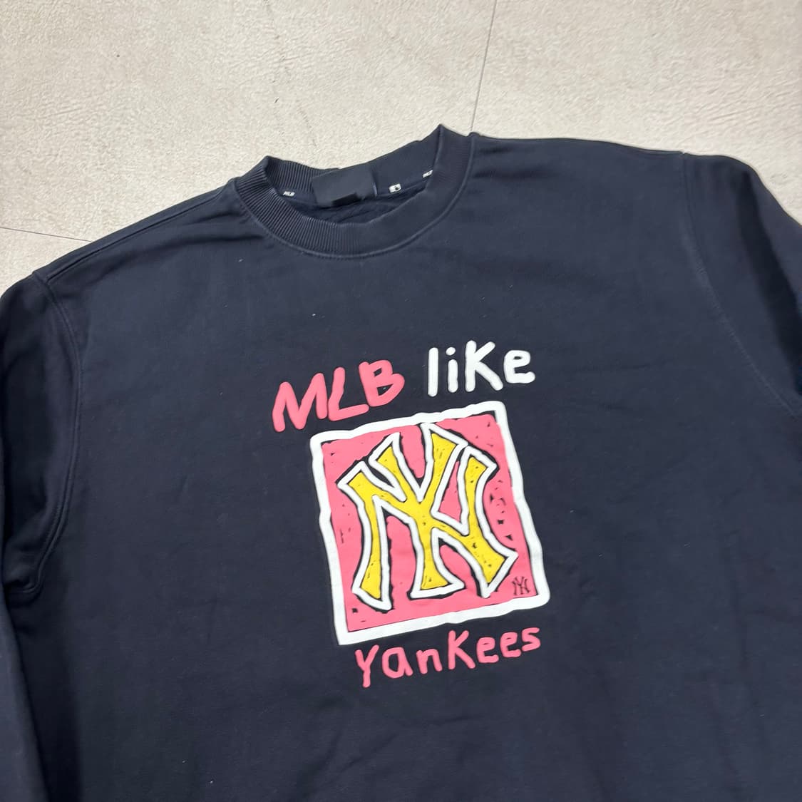 MLB 뉴욕양키스 빅로고 맨투맨 상품이미지2