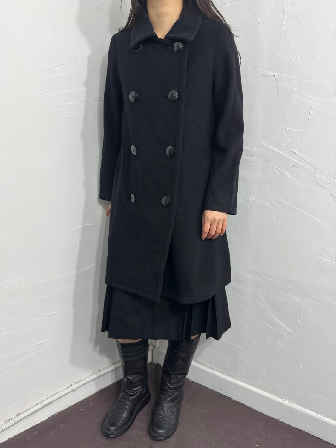rosso button wool coat 상품이미지2