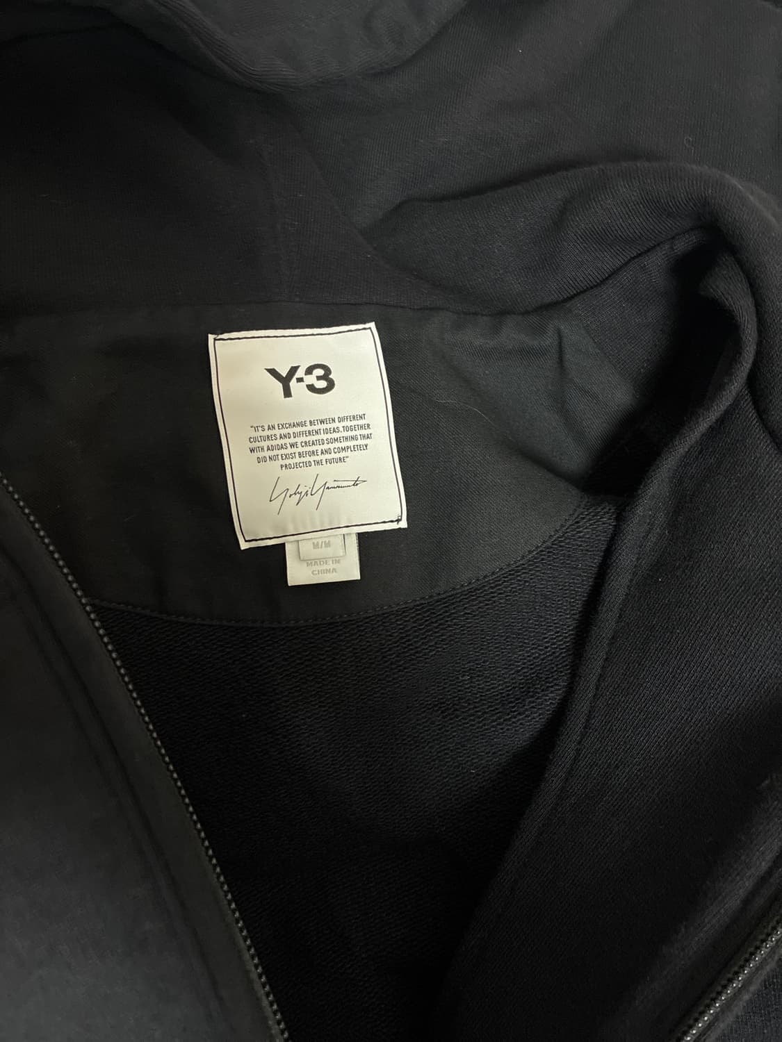 Y-3 요지야마모토 후드집업 블랙 M 상품이미지5
