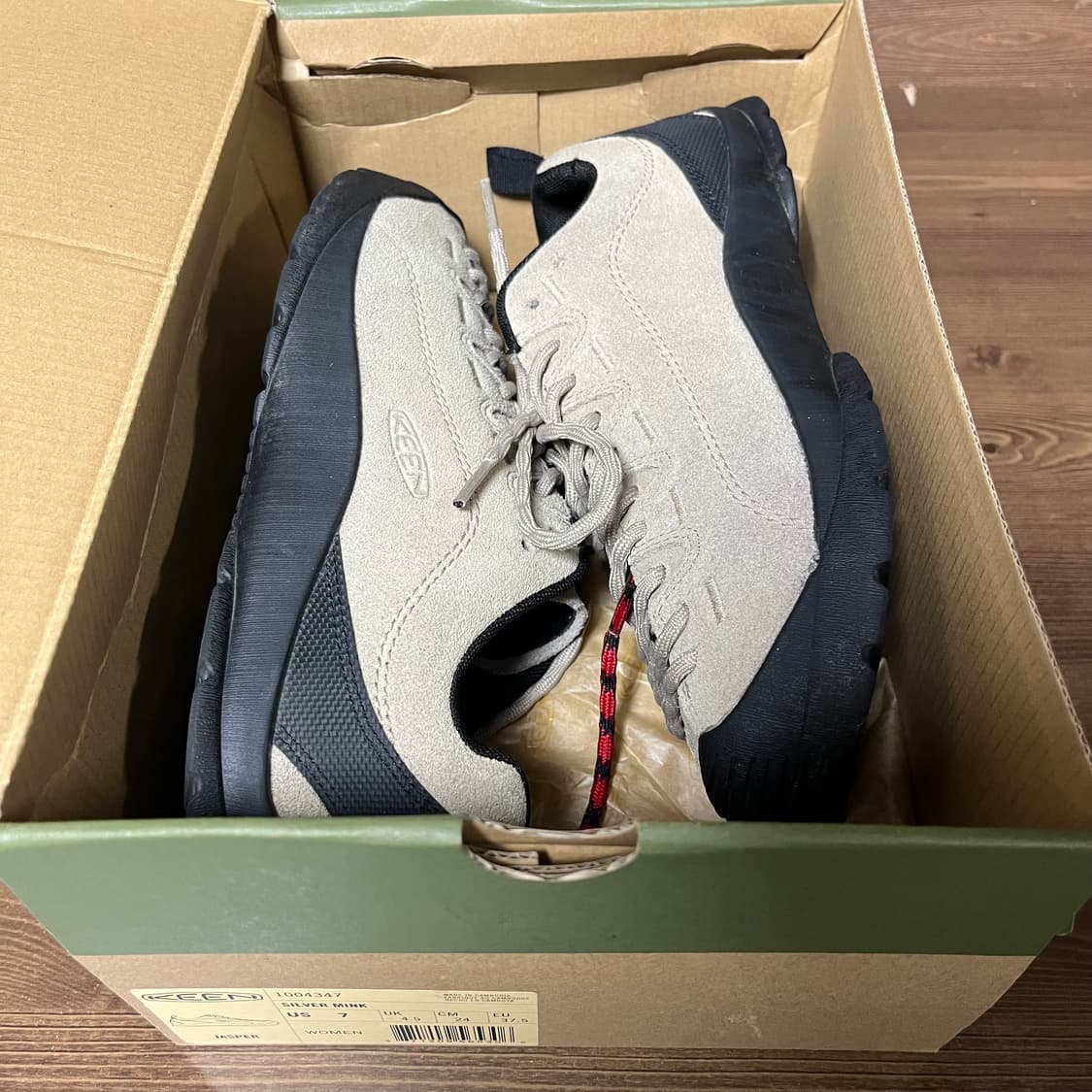 (W240) 킨 재스퍼 스웨이드 스니커즈 실버 밍크 상품이미지6