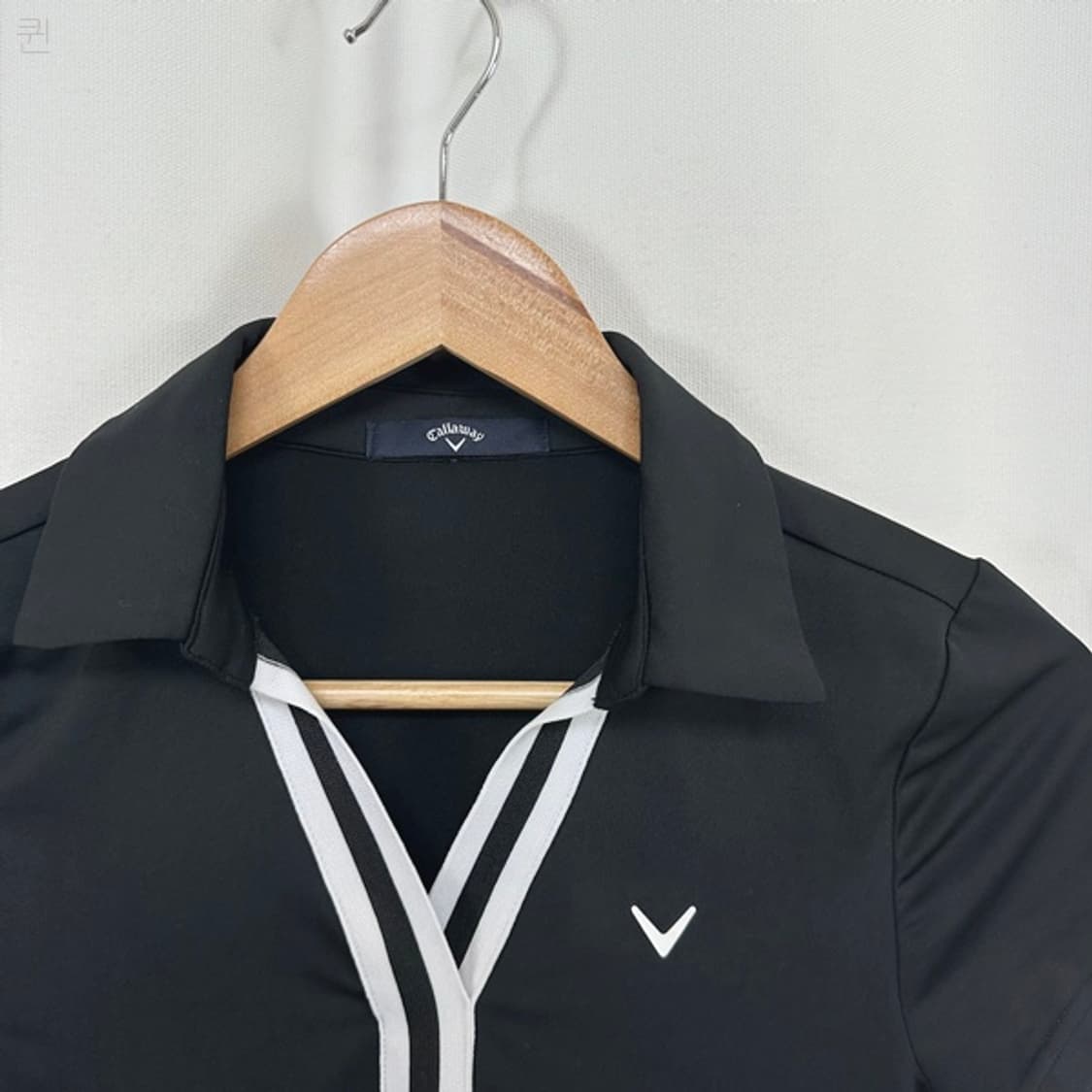 캘러웨이 여자 골프 카라 반팔티 검정 S  상품이미지2