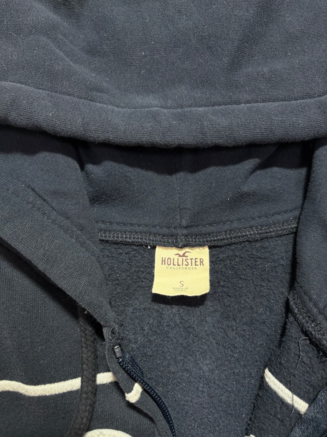 홀리스터 네이비 스펠로고 후드집업  상품이미지5