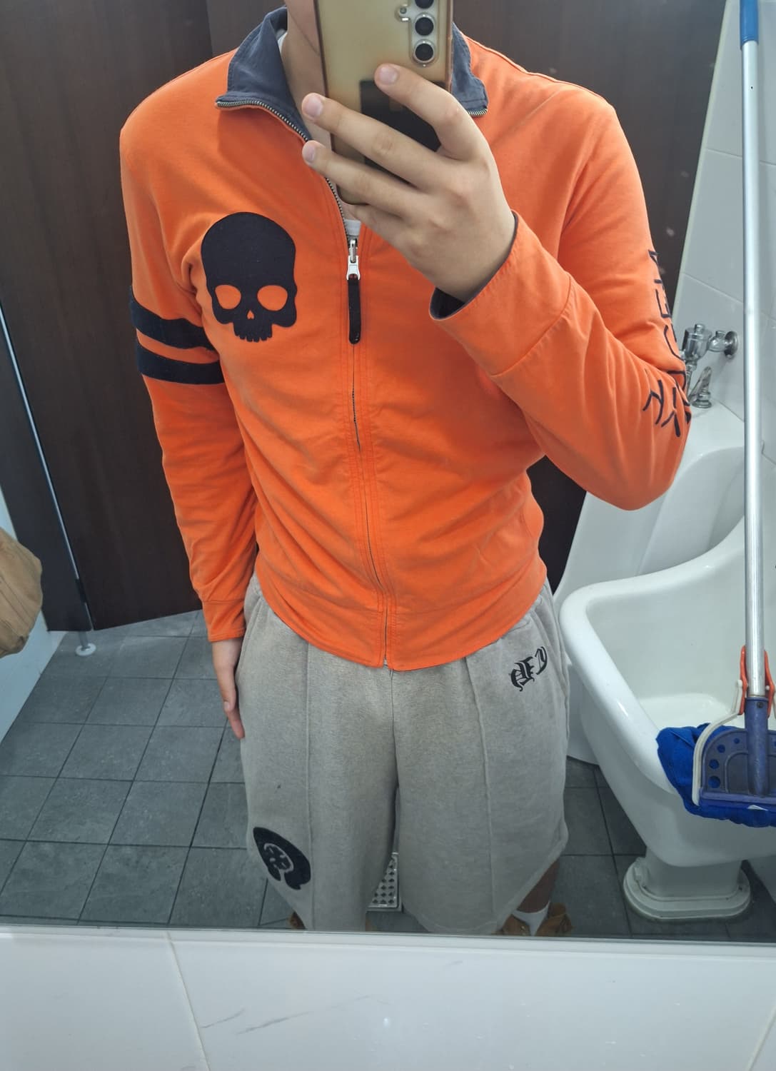 빈티지 하이드로겐 극 희귀 매물 리버시블 스컬 져지 상품이미지2