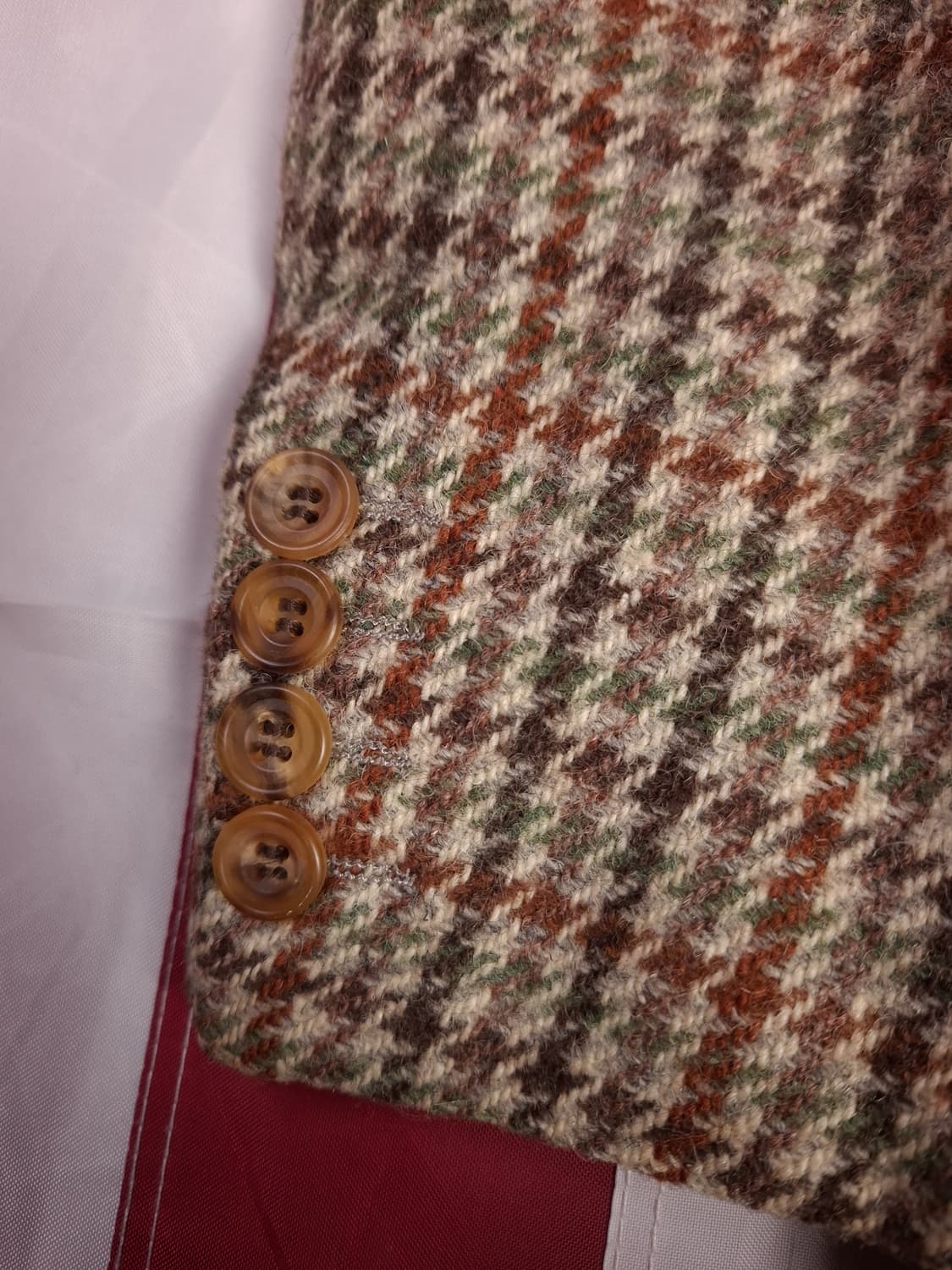 80's 영국제조 해리스트위드 울 블레이져 상품이미지5