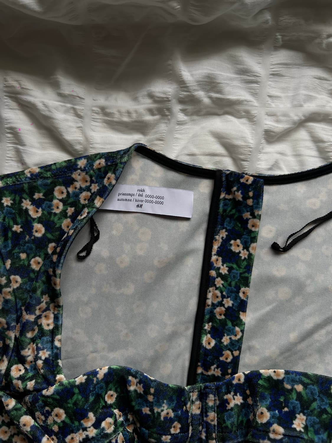 H&M x Rokh 플로럴 셋업 – 플리츠 스커트 + 코르셋 탑 상품이미지5