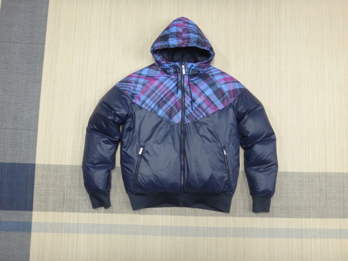 (100) 나이키 NIKE 플레이드 윈드러너 다운 자켓 상품이미지1