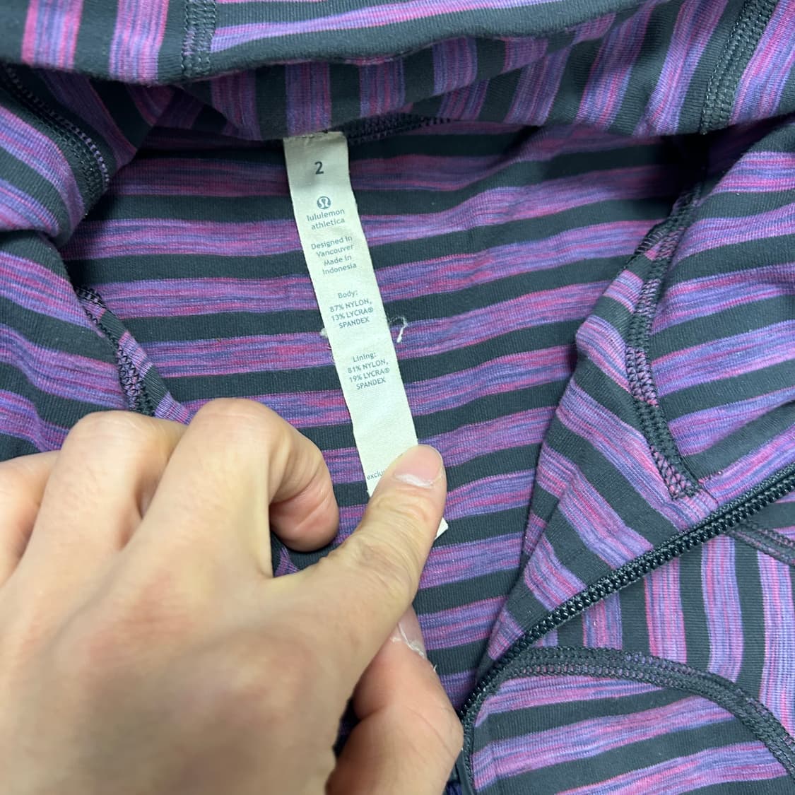 Lululemon Stripe Hood Zip-up 상품이미지6