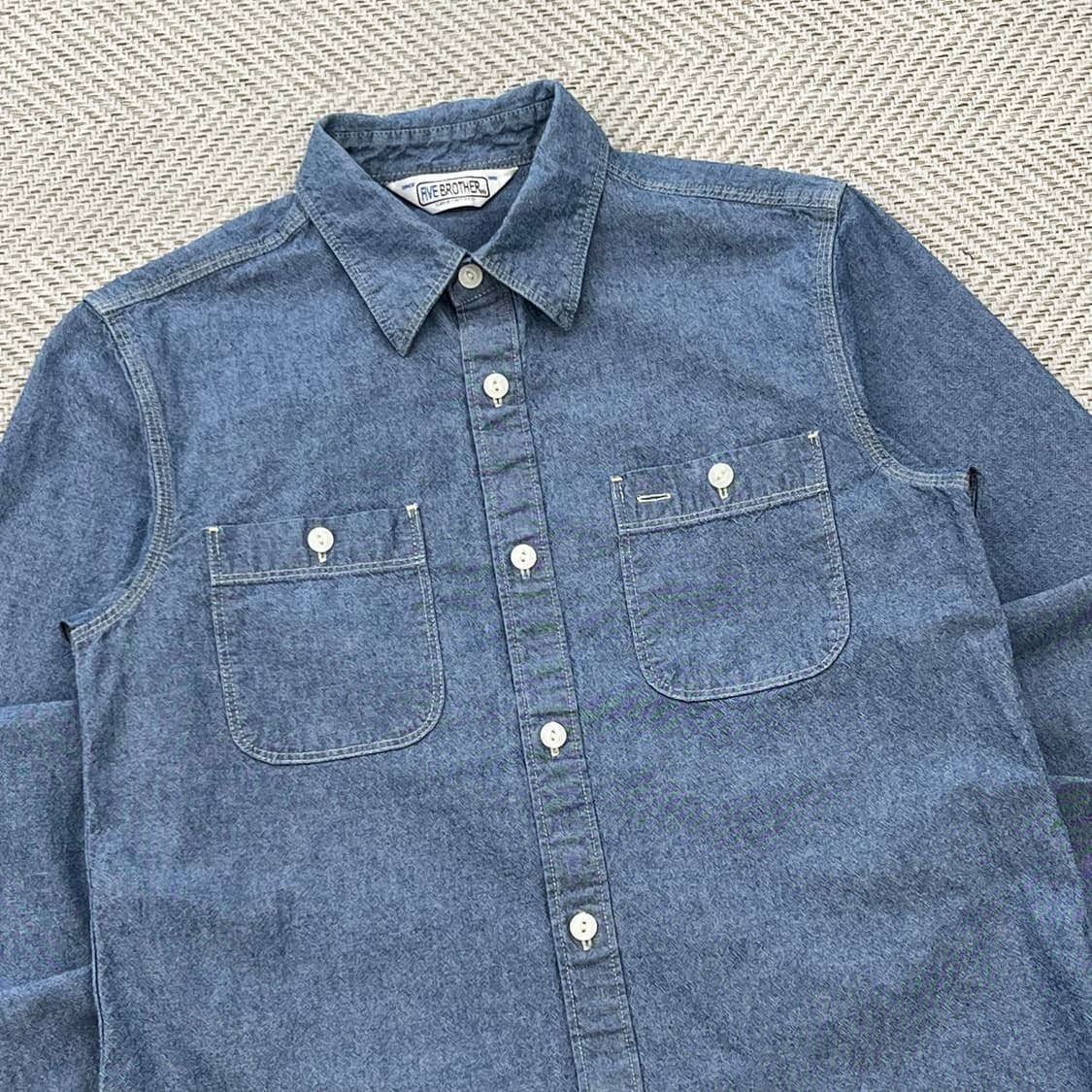 파이브 브라더스 샴브레이 셔츠 r3448 상품이미지3