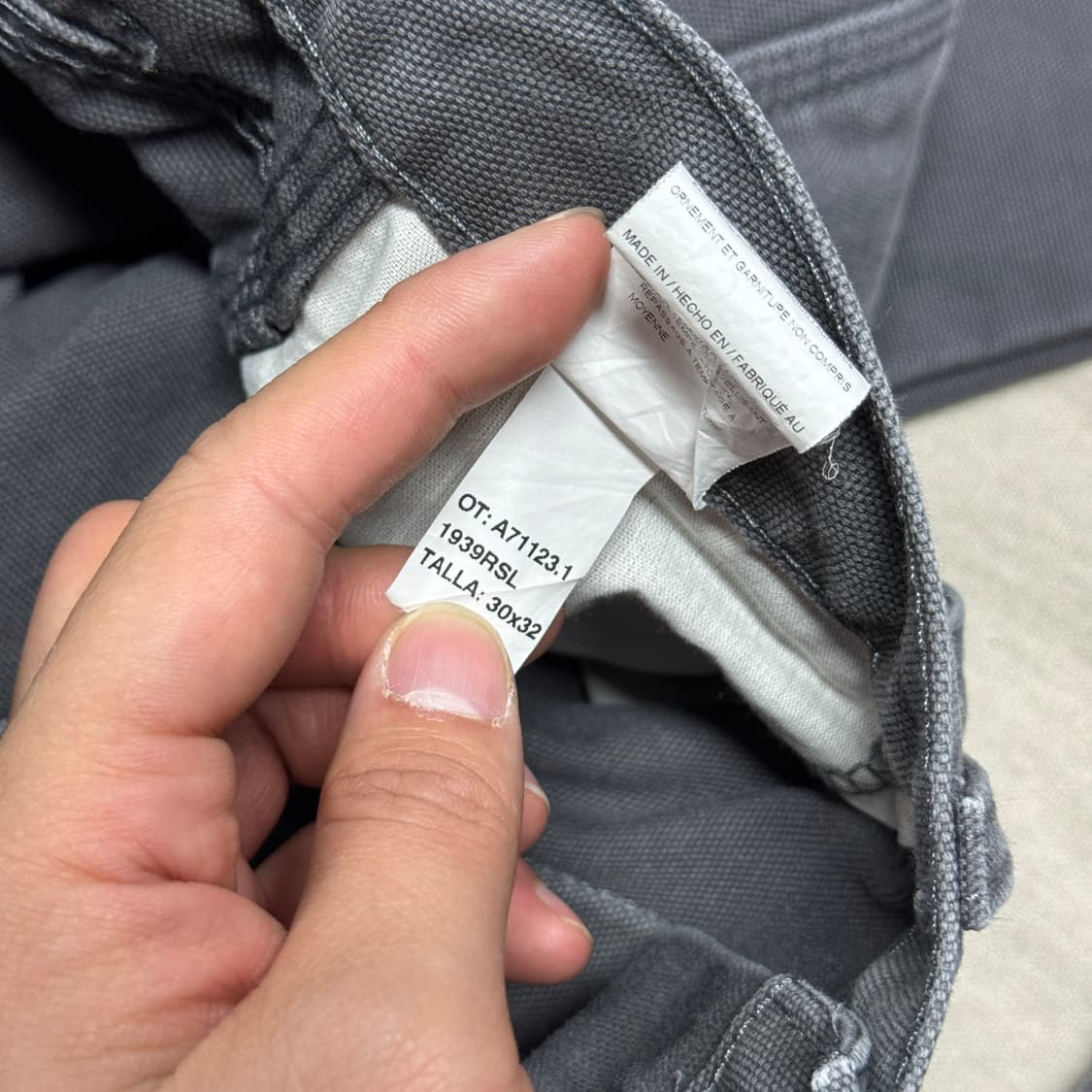 디키즈 차콜 카펜터 워크팬츠 30 상품이미지8