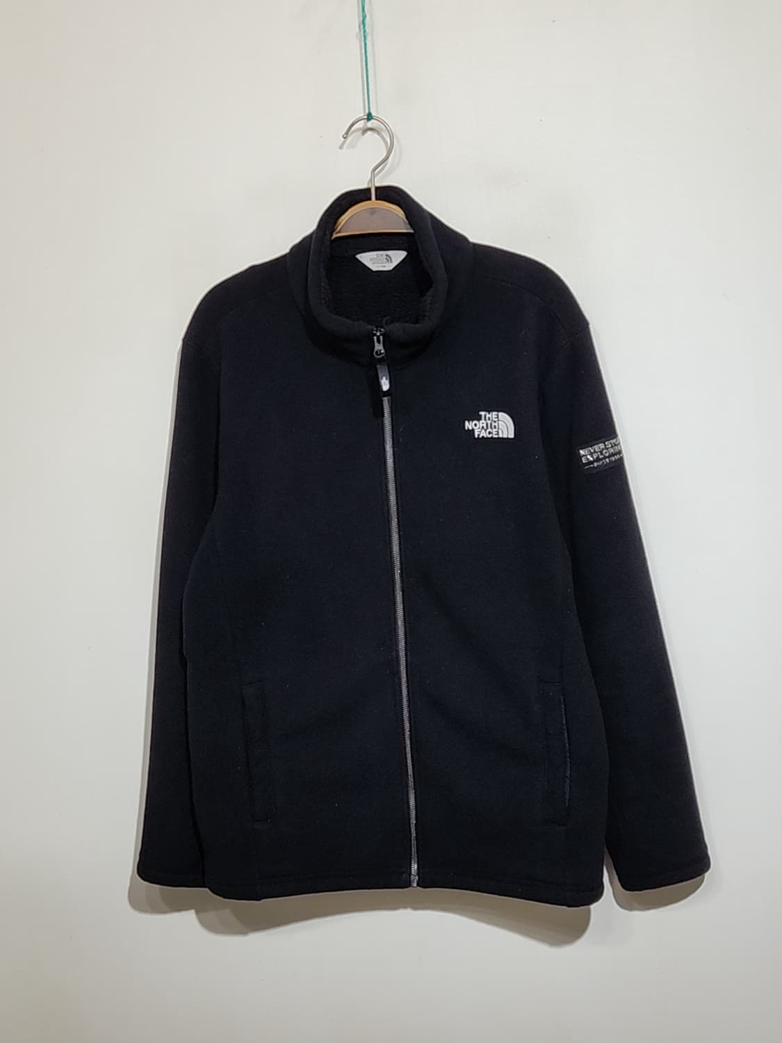 (L) 노스페이스 플리스 점퍼 블랙 후리스 자켓 안감털  상품이미지1