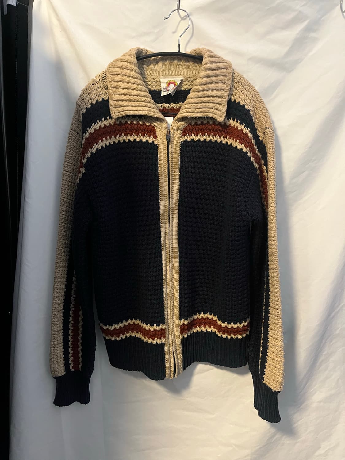 빈티지 니트집업 상품이미지1