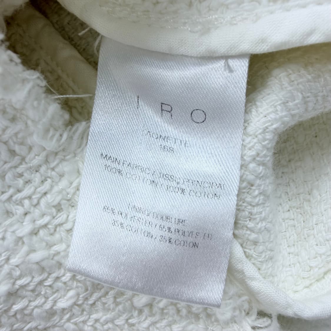(34) IRO 이로 아그네트 코튼 트위드 자켓 상품이미지10