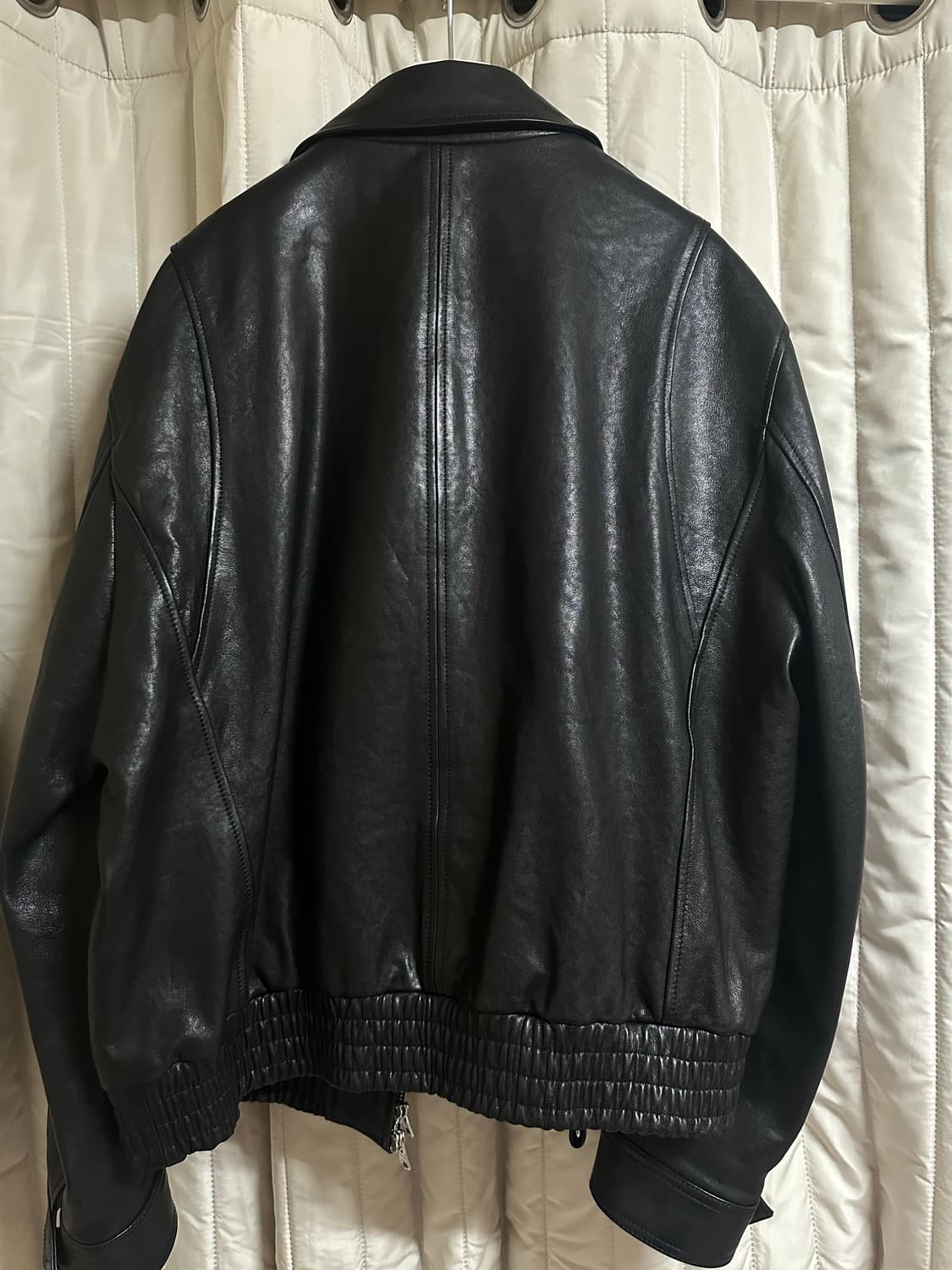 벨리에 다이에그널 레더 블루종 블랙 [06(110)] 상품이미지3