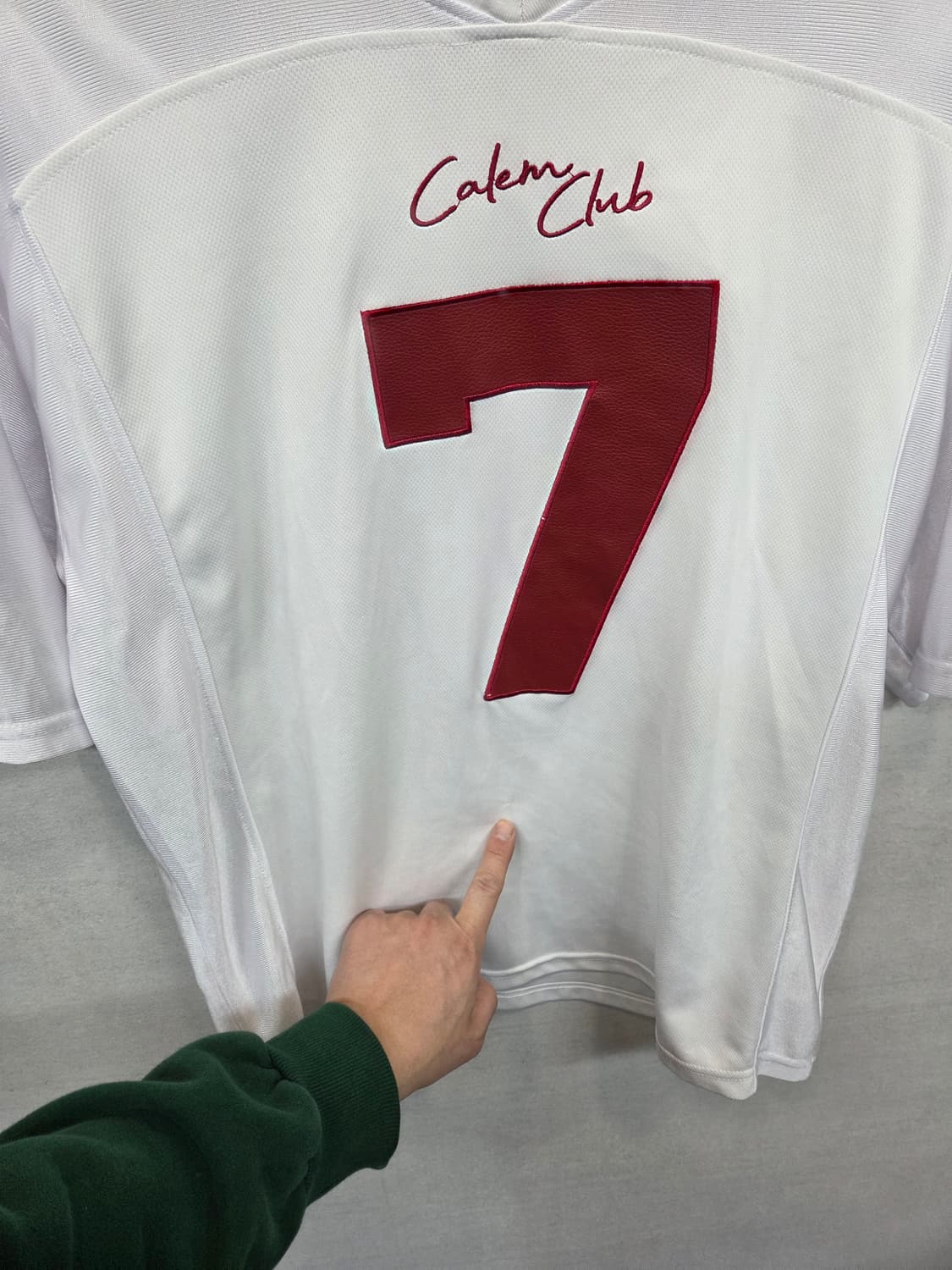 빈티지 calem club 가죽로고 져지 반팔 xl 상품이미지9