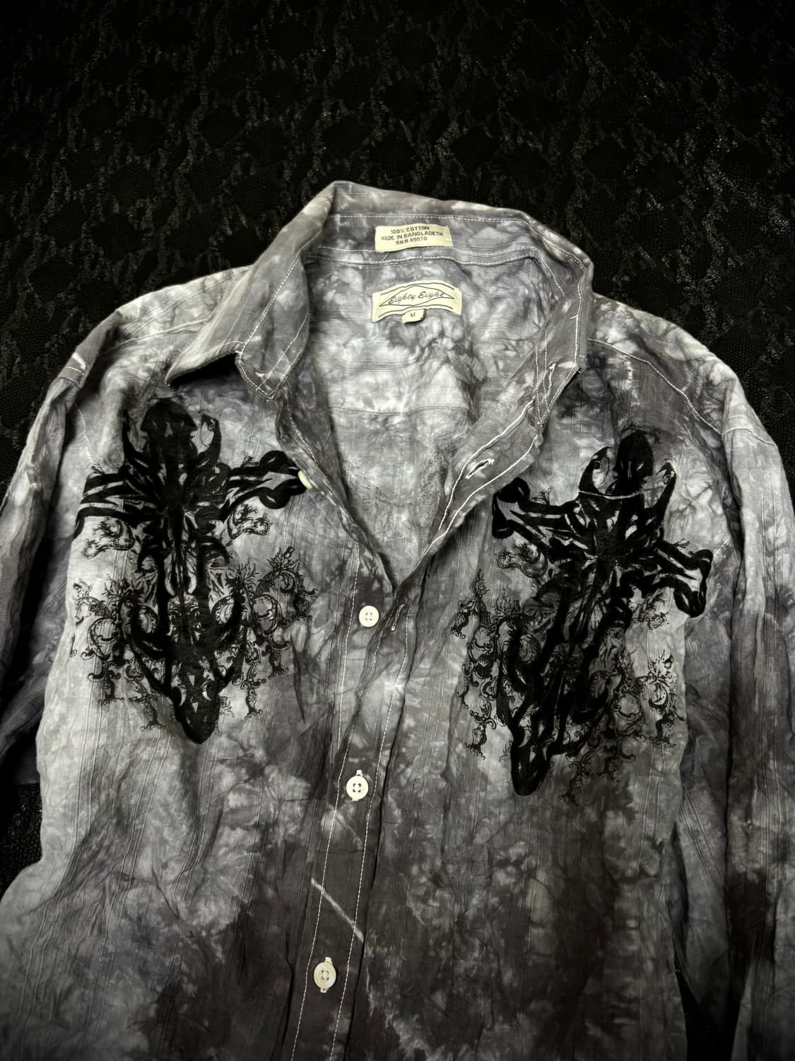 “Vintage”00’s V-Kei Cross& Wings Print S 상품이미지5
