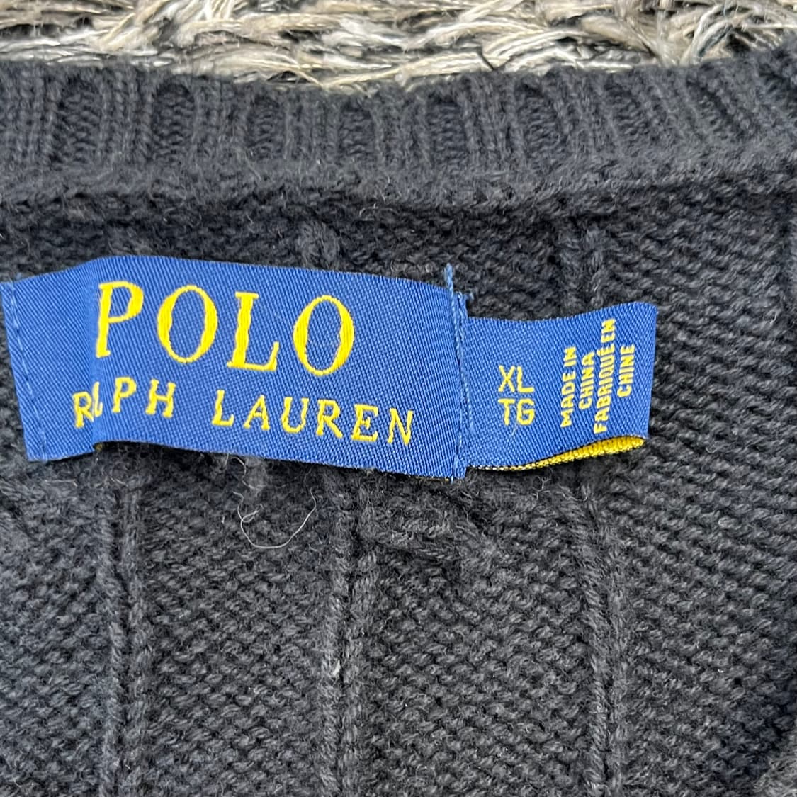 폴로랄프로렌 남성 꽈배기 니트 (XL) 상품이미지3