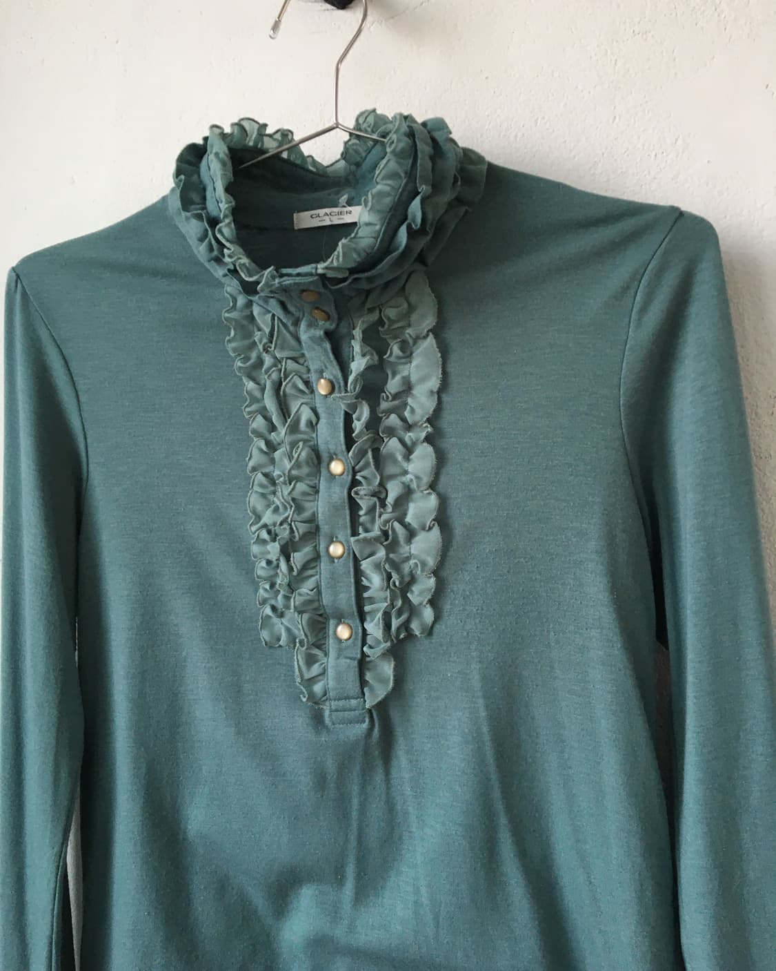 High neck frill point sleeve 상품이미지4