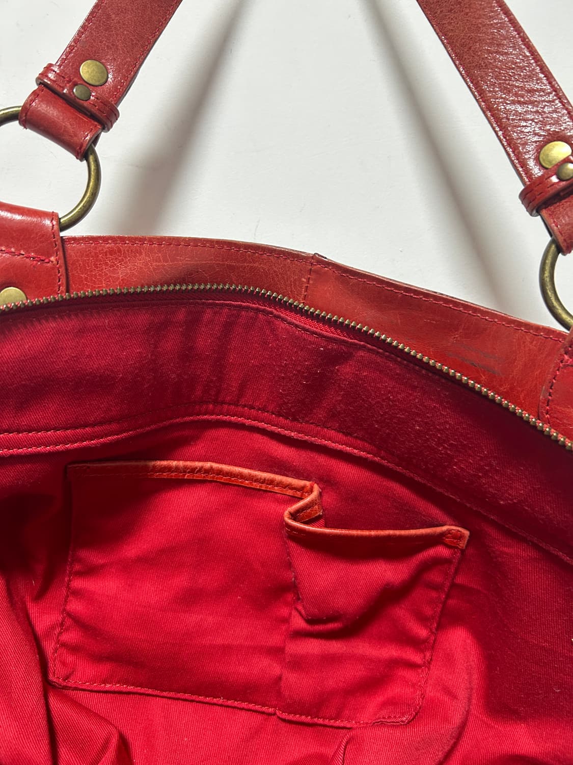 Vintage leather bag  상품이미지5