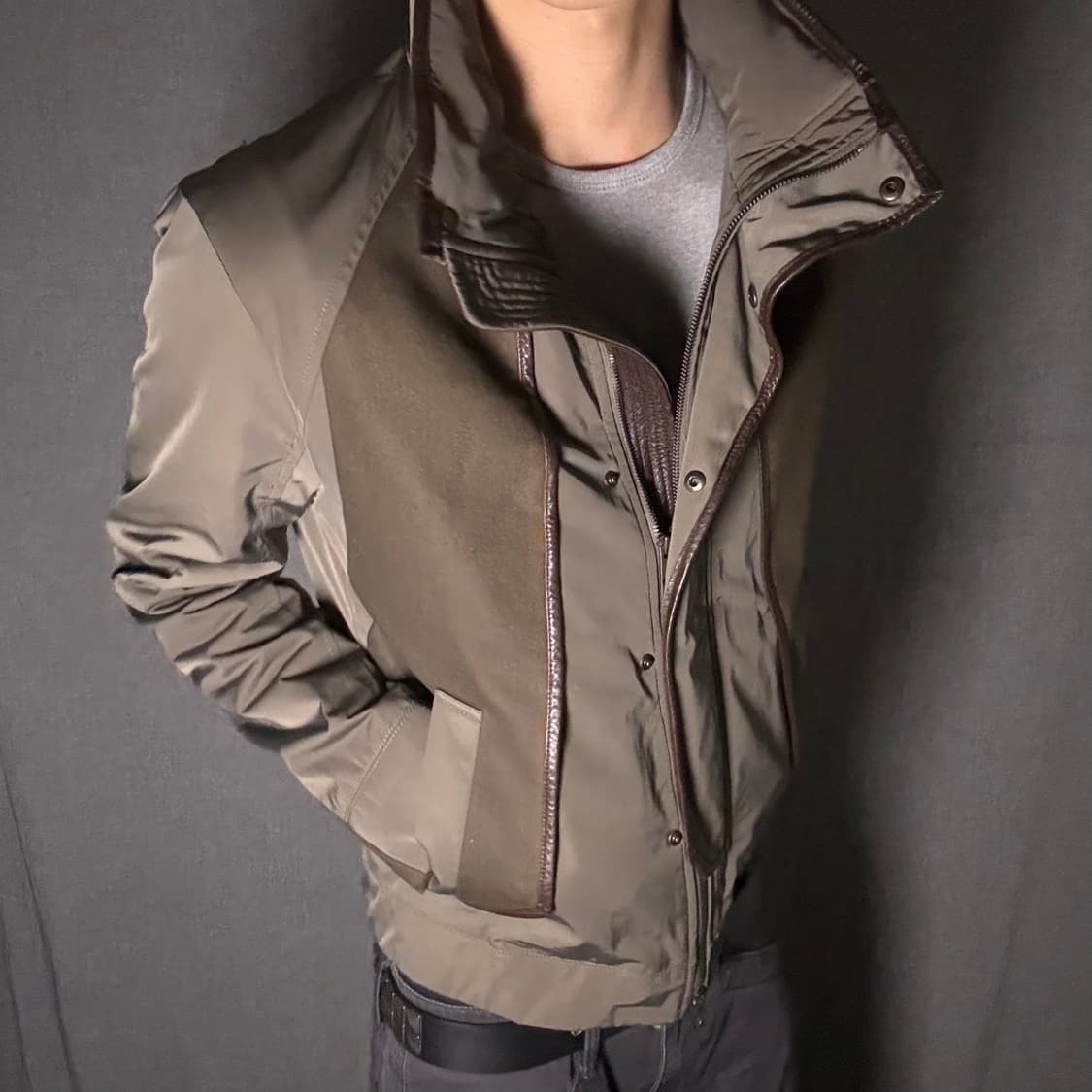 solid homme brown jacket 상품이미지4