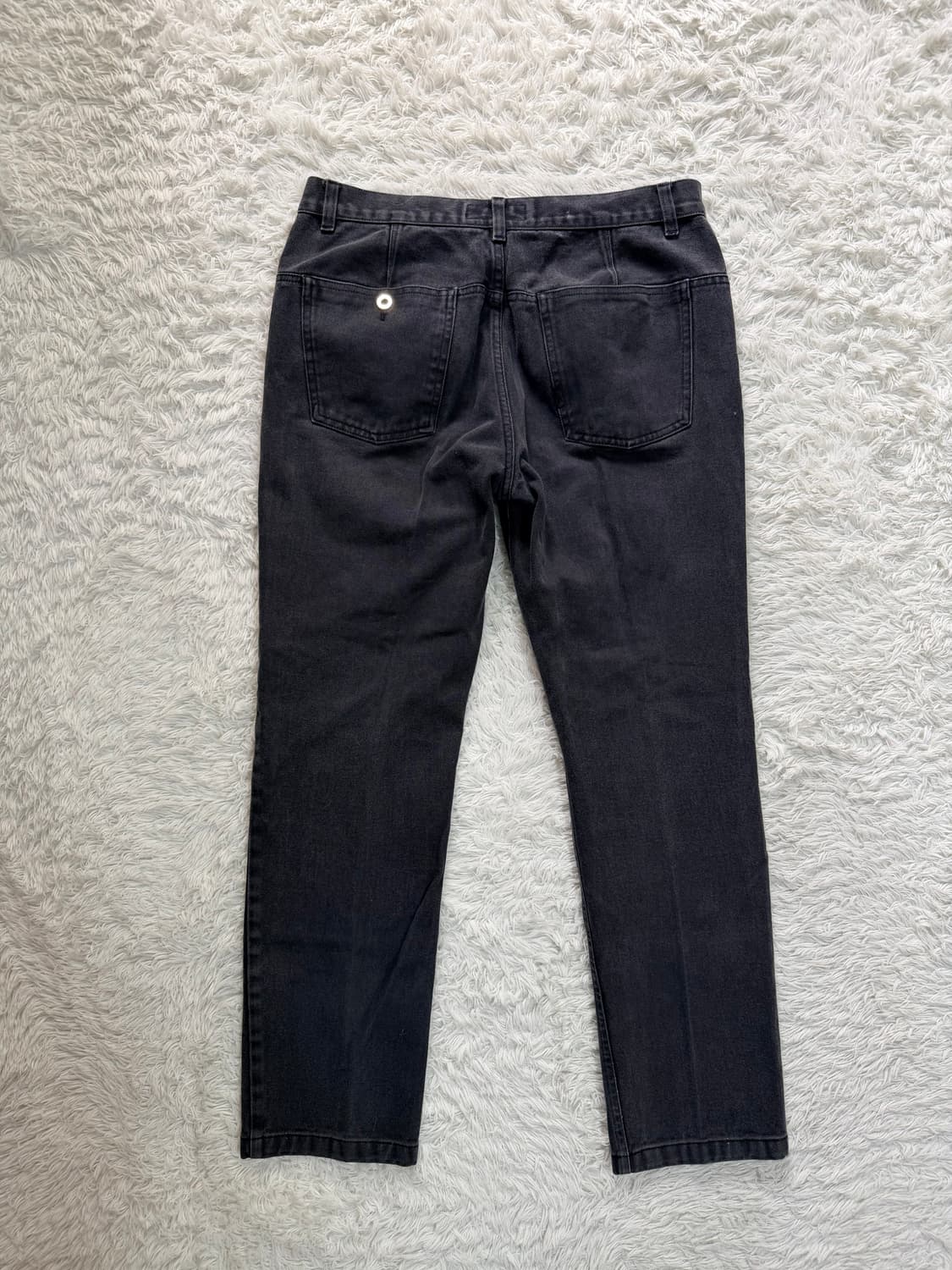 [Made in Italy] 입생로랑 리브고쉬 빈티지 로고 자수 데님 팬 상품이미지8