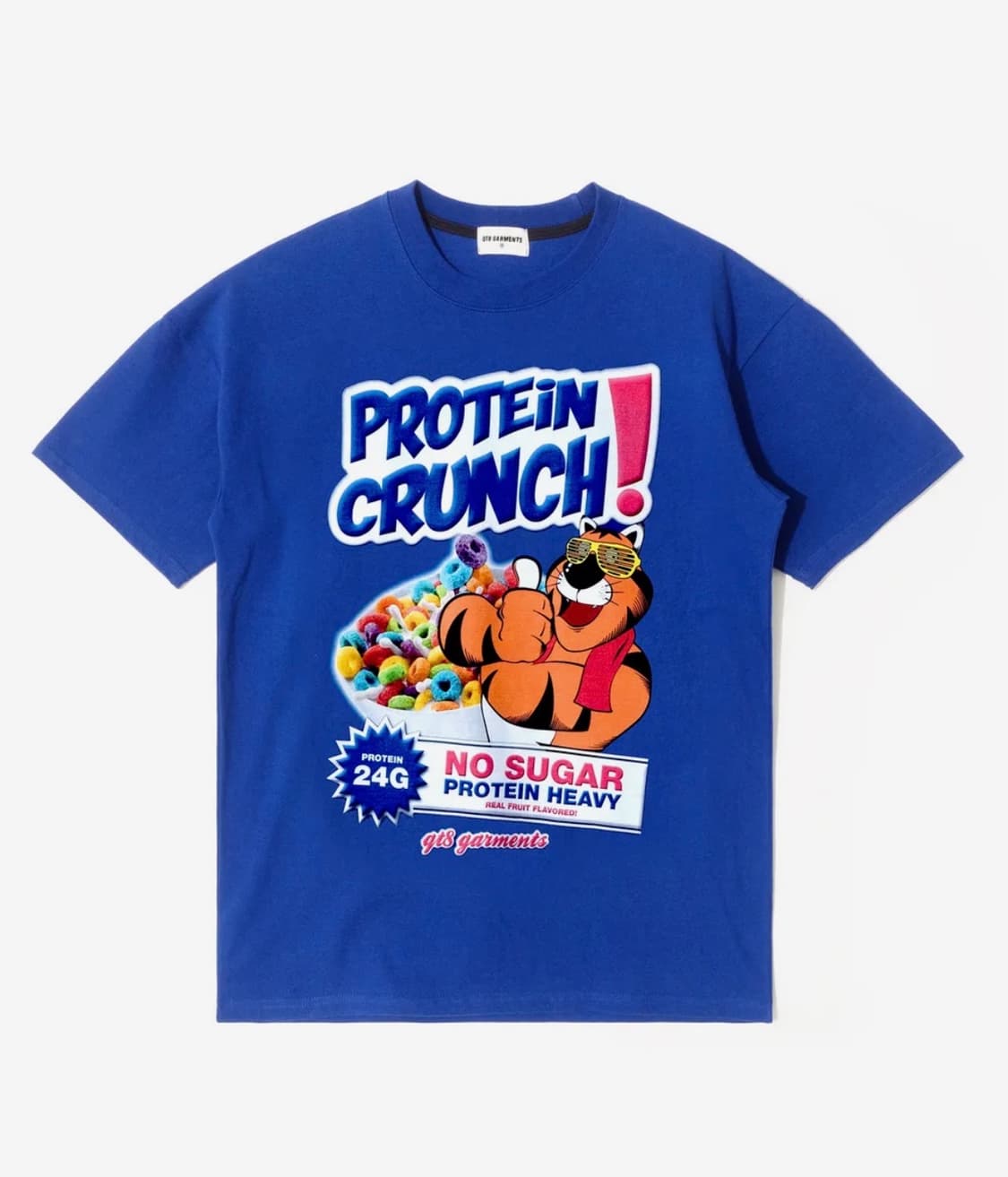 큐티에잇 가먼츠 / LS Protein Crunch Tee (Blue) 상품이미지1
