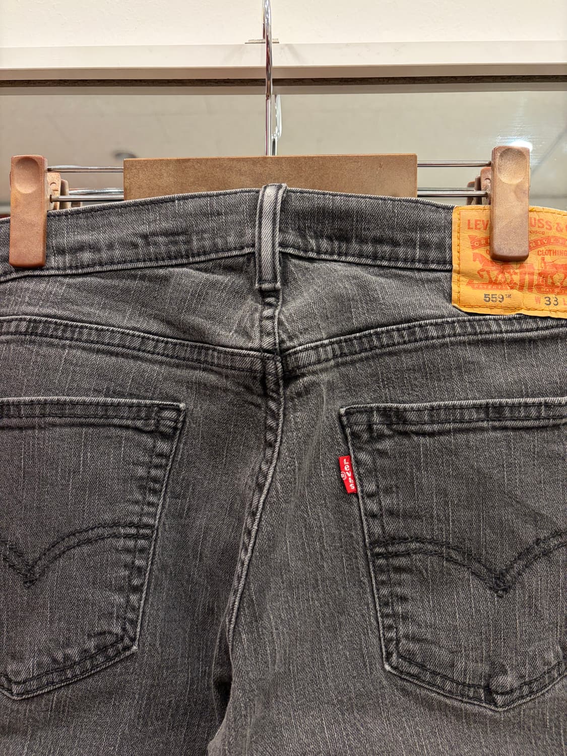 Levis 리바이스 559 흑청 데님 팬츠 (34inch) 상품이미지5