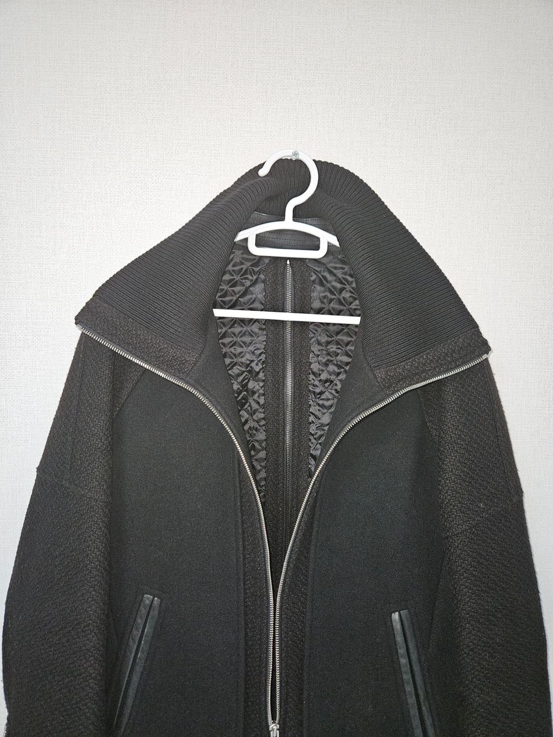 시스템옴므 SYSTEM 소가죽 니트 봄버집업 자켓 95 상품이미지2